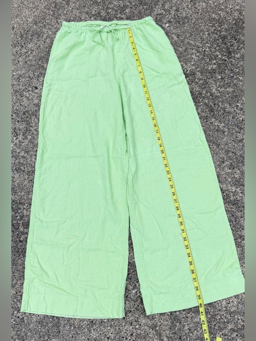 A New Day Women's High-Rise Wide Leg Linen Pull-On Pants Size S - Picture 4 of 9